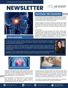First page of the AZ Sleep newsletter for the first quarter of 2026